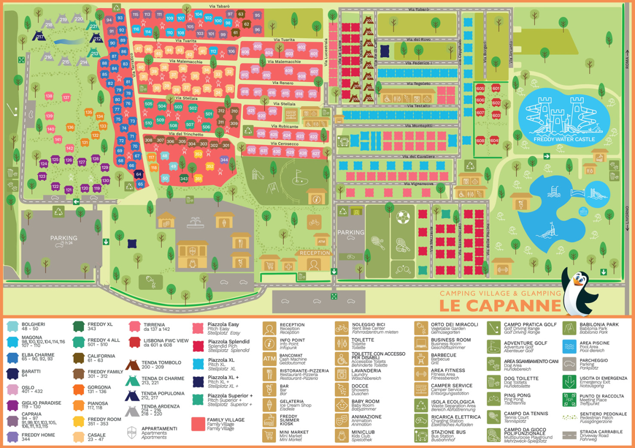 Camping Village & Glamping Le Capanne: alloggi, servizi e attività per tutta la famiglia.